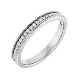 1/10 ct tw Diamond Lab Grown Anniversary Band in 14K White Gold...