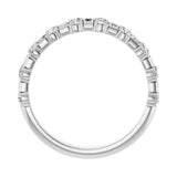 9/10 ct tw Accented Lab Grown Anniversary Band in 14K White Gold... - view 2
