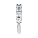 9/10 ct tw Accented Lab Grown Anniversary Band in 14K White Gold... - view 4
