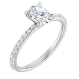 The Violet — Accented Engagement Ring