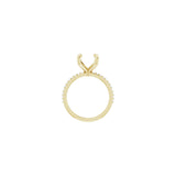 1 1/5 ct Round Lab Grown Diamond Accented Engagement Ring in 14K ... - view 2
