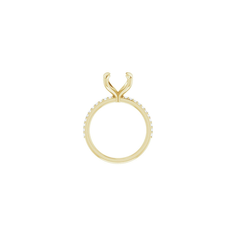 1 1/5 ct Round Lab Grown Diamond Accented Engagement Ring in 14K ... - view 2