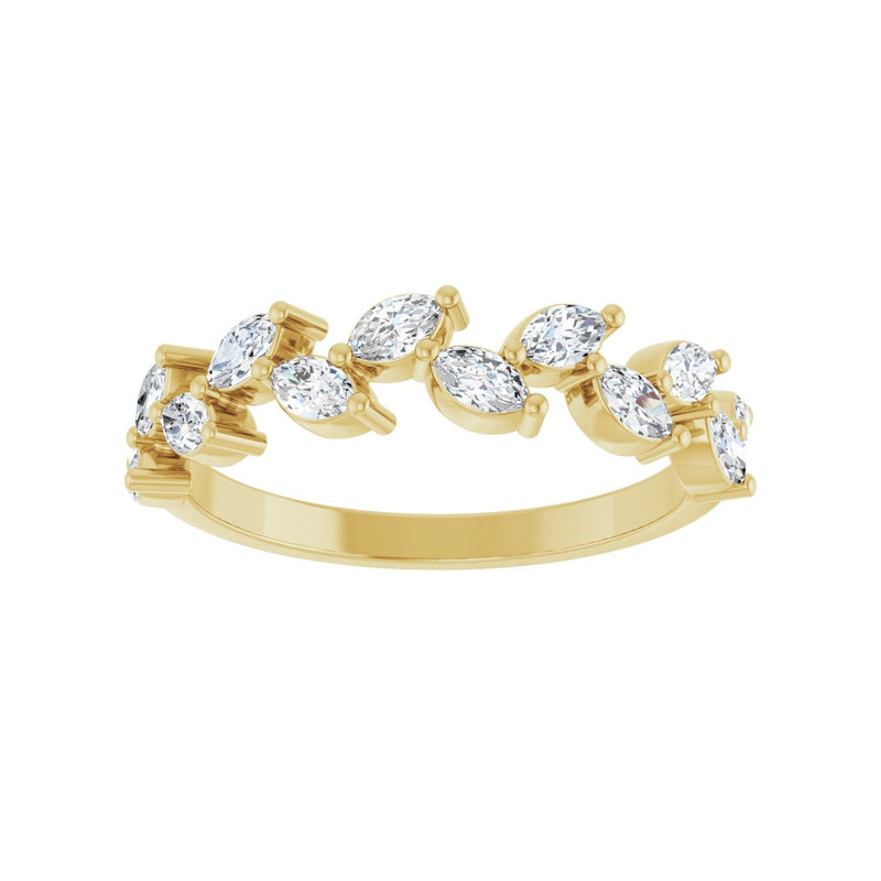 5/8 ct tw Diamond Lab Grown Anniversary Band in 14K White Gold... - view 3