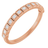 The Ysadora — Bezel Anniversary Band - Rose