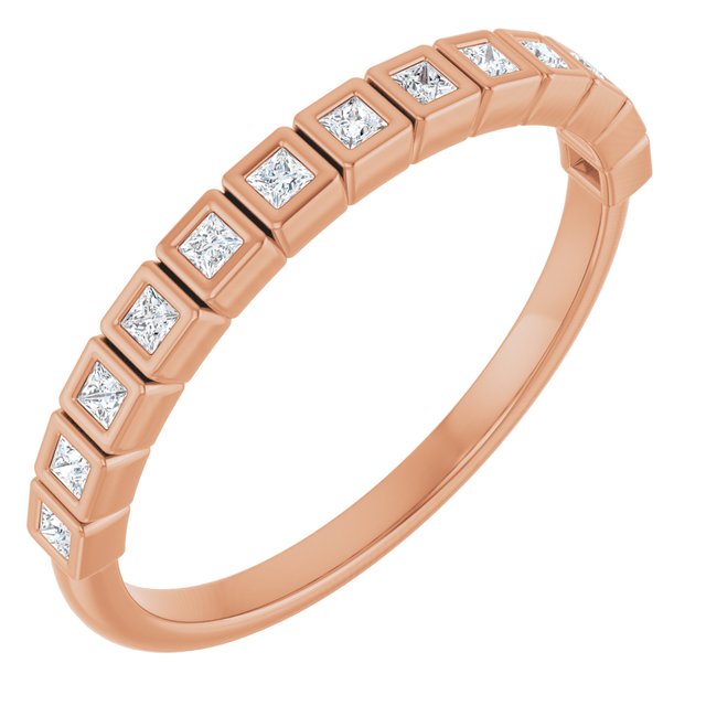The Ysadora — Bezel Anniversary Band - Rose