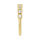 1 1/8 ct tw Bezel Lab Grown Anniversary Band in 14K White Gold... - view 4