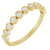 The Roxane — Bezel Anniversary Band - Yellow