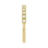 1 ct tw Bezel Lab Grown Anniversary Band in 14K White Gold... - view 4