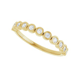 7 ct tw Bezel Lab Grown Anniversary Band in 14K White Gold... - view 5