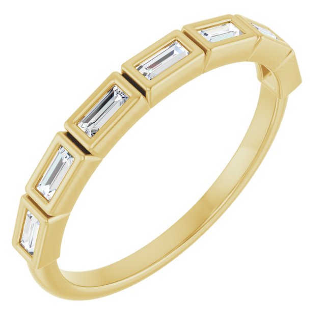 The Lisette — Bezel Anniversary Band - Yellow