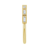 1/2 ct tw Bezel Lab Grown Anniversary Band in 14K White Gold... - view 4