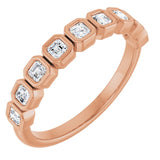 The Orla — Bezel Anniversary Band - Rose