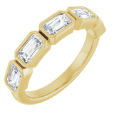 The Druantia — Bezel Anniversary Band - Yellow