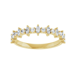1/2 ct tw Diamond Lab Grown Anniversary Band in 14K White Gold... - view 3