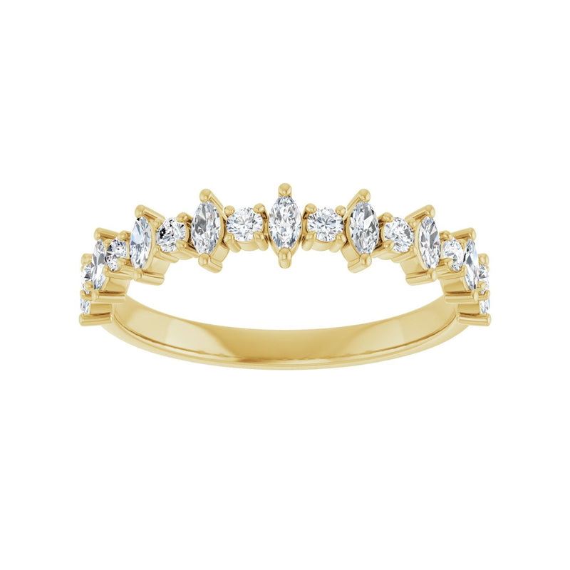 1/2 ct tw Diamond Lab Grown Anniversary Band in 14K White Gold... - view 3