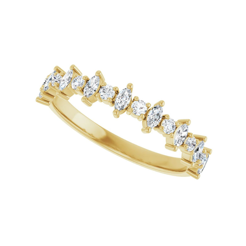 1/2 ct tw Diamond Lab Grown Anniversary Band in 14K White Gold... - view 5