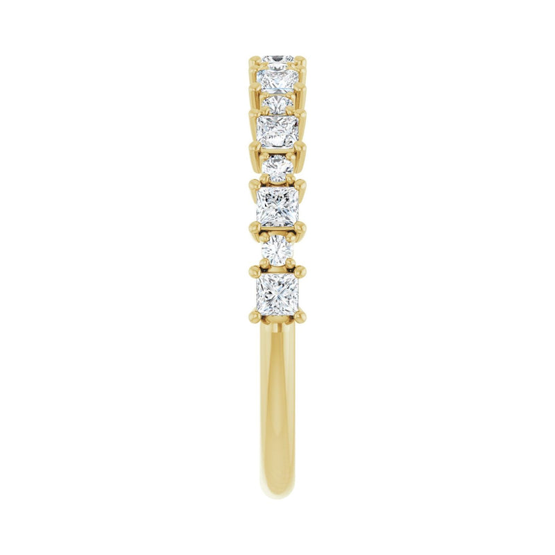 1 1/3 ct tw Diamond Lab Grown Anniversary Band in 14K White Gold... - view 4