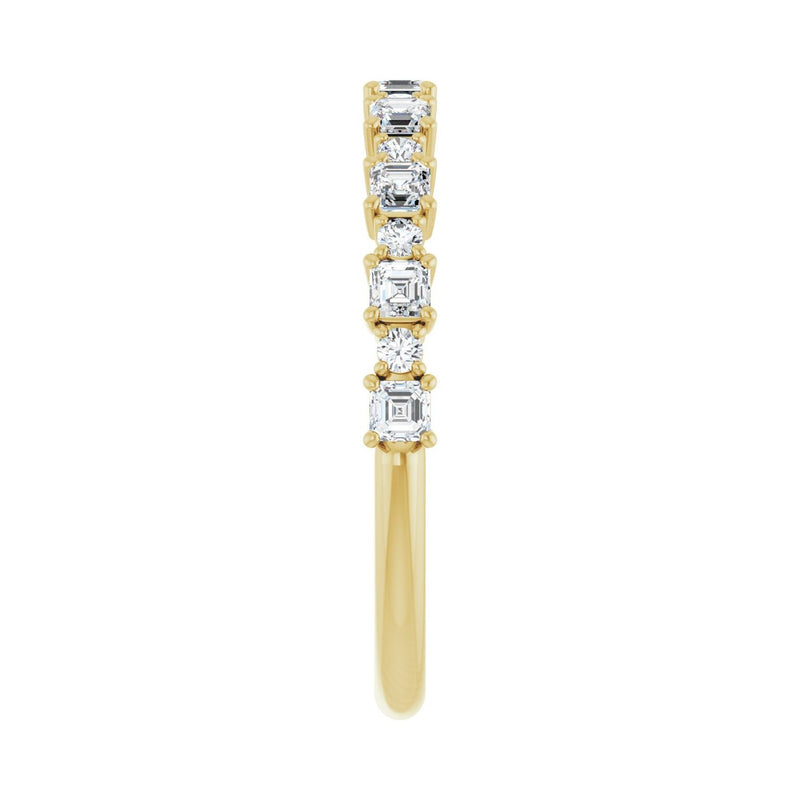 1 1/3 ct tw Diamond Lab Grown Anniversary Band in 14K White Gold... - view 4