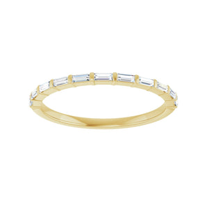 1 ct tw Channel-Set Lab Grown Anniversary Band in 14K White Gold... - view 3