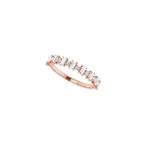 1/2 ct tw Diamond Lab Grown Anniversary Band in 14K White Gold... - view 5