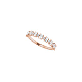 1/2 ct tw Diamond Lab Grown Anniversary Band in 14K White Gold... - view 5