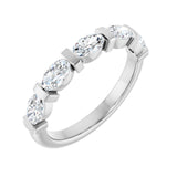 1 1/3 ct tw Channel-Set Lab Grown Anniversary Band in 14K White G...