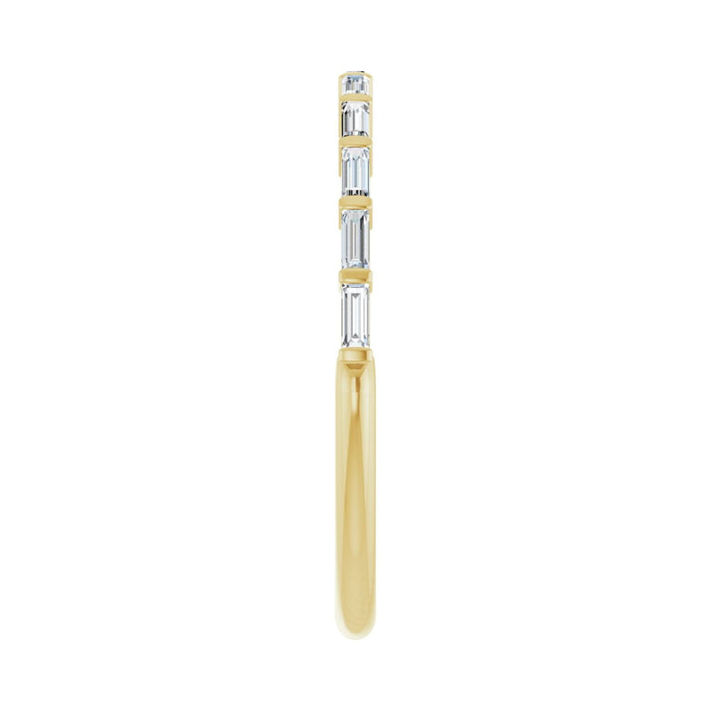 1 ct tw Channel-Set Lab Grown Anniversary Band in 14K White Gold... - view 4