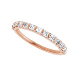 1 1/3 ct tw Channel-Set Lab Grown Anniversary Band in 14K White G... - view 5