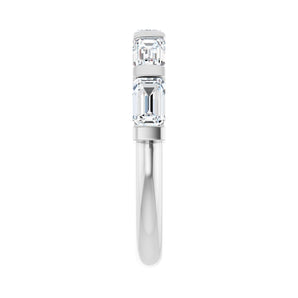 1 1/2 ct tw Channel-Set Lab Grown Anniversary Band in 14K White G... - view 4