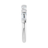 1 1/2 ct tw Channel-Set Lab Grown Anniversary Band in 14K White G... - view 4