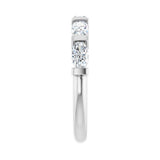 1 1/3 ct tw Channel-Set Lab Grown Anniversary Band in 14K White G... - view 4
