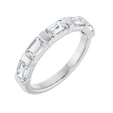 1 1/2 ct tw Channel-Set Lab Grown Anniversary Band in 14K White G...
