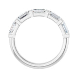 1 1/2 ct tw Channel-Set Lab Grown Anniversary Band in 14K White G... - view 2