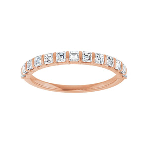1 1/3 ct tw Channel-Set Lab Grown Anniversary Band in 14K White G... - view 3