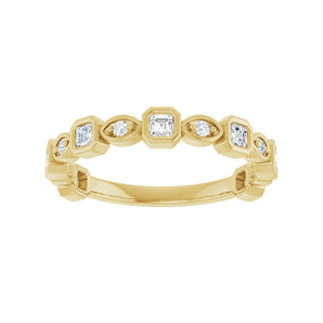 1/2 ct tw Diamond Lab Grown Anniversary Band in 14K White Gold... - view 3
