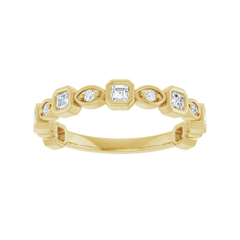 1/2 ct tw Diamond Lab Grown Anniversary Band in 14K White Gold... - view 3