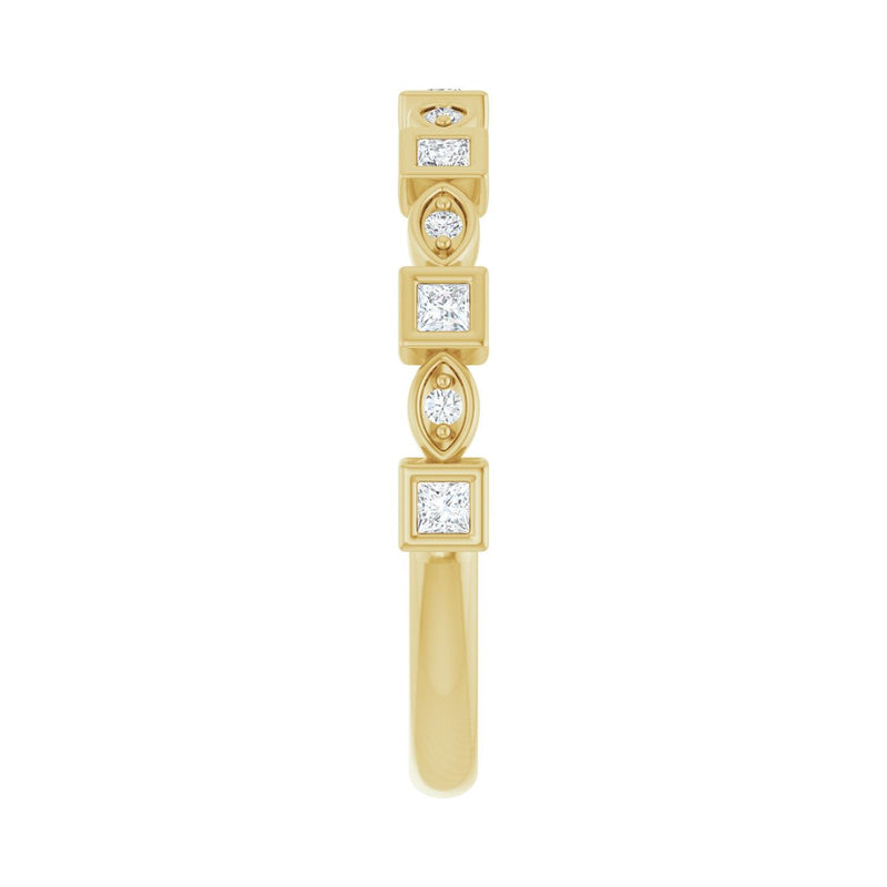 1/2 ct tw Diamond Lab Grown Anniversary Band in 14K White Gold... - view 4