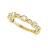 1/2 ct tw Diamond Lab Grown Anniversary Band in 14K White Gold... - view 5