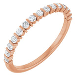 The Orva — Channel-Set Anniversary Band - Rose