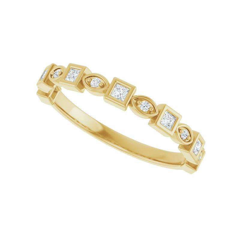 1/2 ct tw Diamond Lab Grown Anniversary Band in 14K White Gold... - view 5