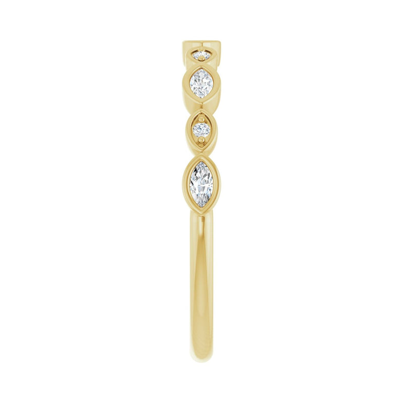 1/3 ct tw Diamond Lab Grown Anniversary Band in 14K White Gold... - view 4