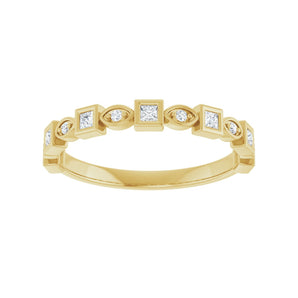 1/2 ct tw Diamond Lab Grown Anniversary Band in 14K White Gold... - view 3