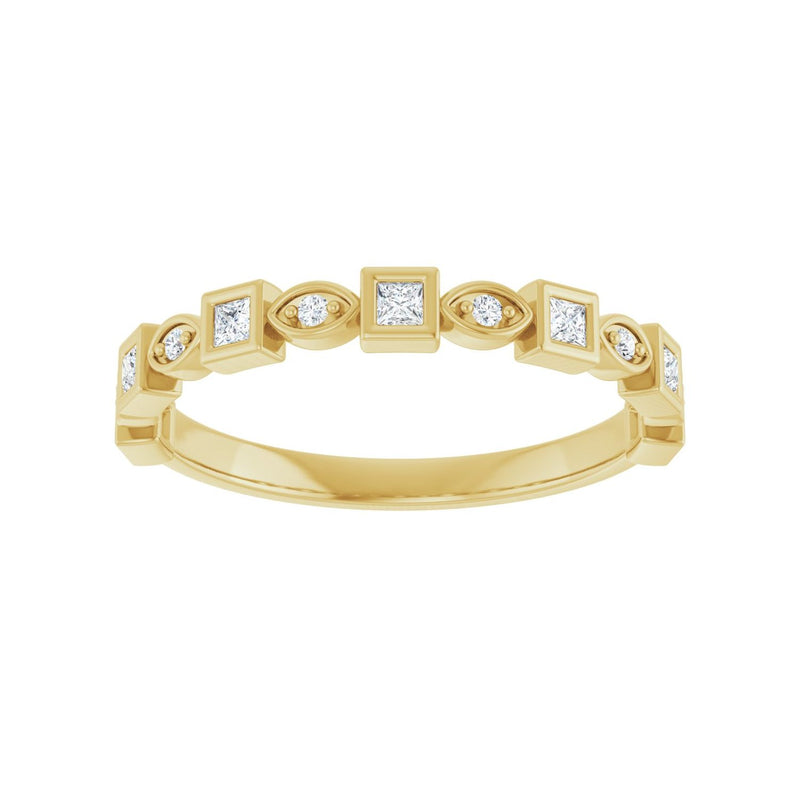 1/2 ct tw Diamond Lab Grown Anniversary Band in 14K White Gold... - view 3