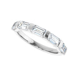 1 1/2 ct tw Channel-Set Lab Grown Anniversary Band in 14K White G... - view 5