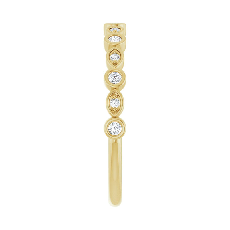 1/3 ct tw Diamond Lab Grown Anniversary Band in 14K White Gold... - view 4