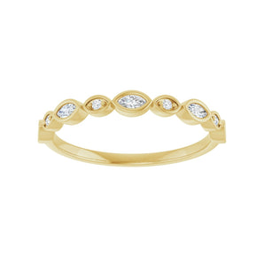 1/3 ct tw Diamond Lab Grown Anniversary Band in 14K White Gold... - view 3