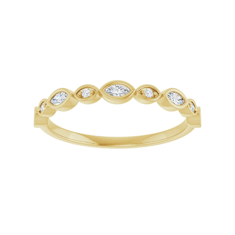 1/3 ct tw Diamond Lab Grown Anniversary Band in 14K White Gold... - view 3