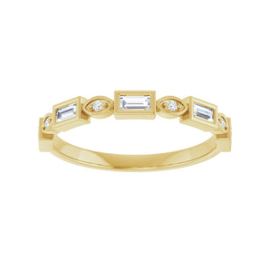 1/2 ct tw Diamond Lab Grown Anniversary Band in 14K White Gold... - view 3