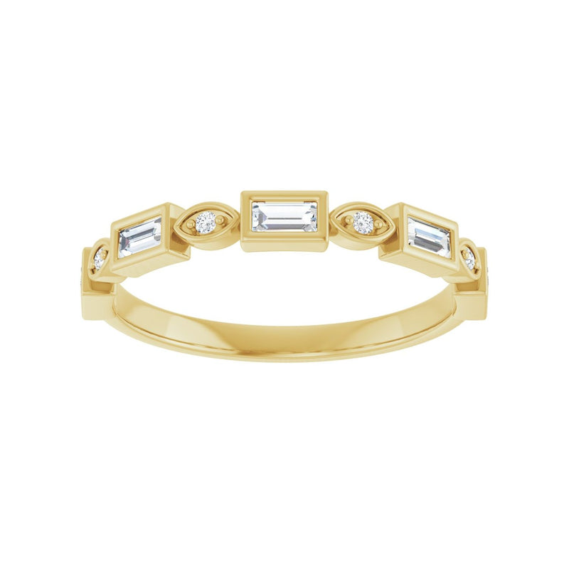 1/2 ct tw Diamond Lab Grown Anniversary Band in 14K White Gold... - view 3