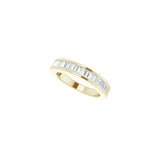 1/2 ct tw Channel-Set Lab Grown Anniversary Band in 14K White Gol... - view 5